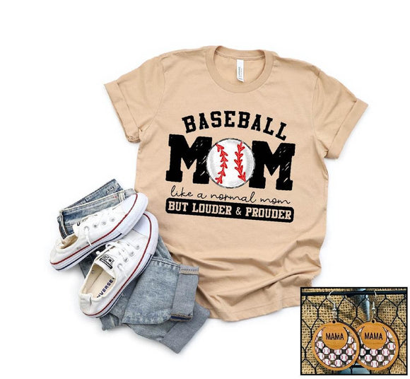Baseball Mom tee - Ships in 1-2 weeks
