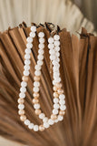 Ivory & Gold Beaded Necklace