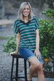Sweet and Edgy Short Sleeve Top