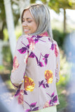 Blazer of Glory - Taupe Floral