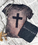 Jesus Has My Back Cross Distressed Tee- SHIPS IN 2-3 Weeks-Excluded From Discounts