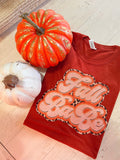 Fall Babe retro letters tee