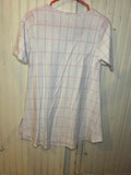 Pink & White Checker Perfect style side tie Top   - XXS