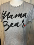 Junk food Mama Bear Heart Tee-  XS