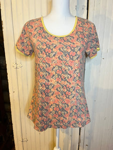 Floral Classic Ringer Top - XS