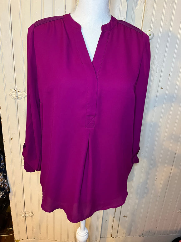 The Limited plum Dress top- S