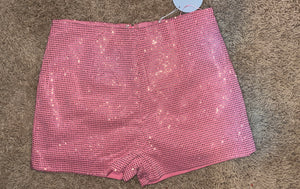 Lola Sparkle Hot Shorts- baby pink