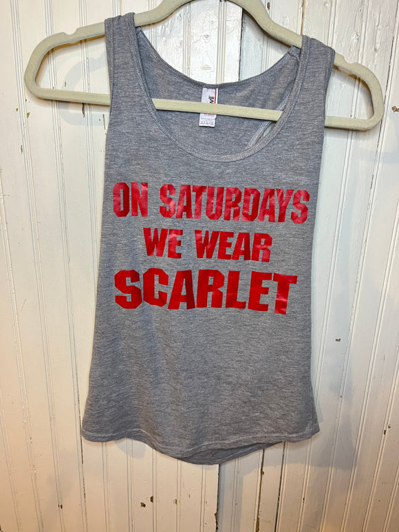 Ohio State- on Saturdays we wear scarlet tank   - S