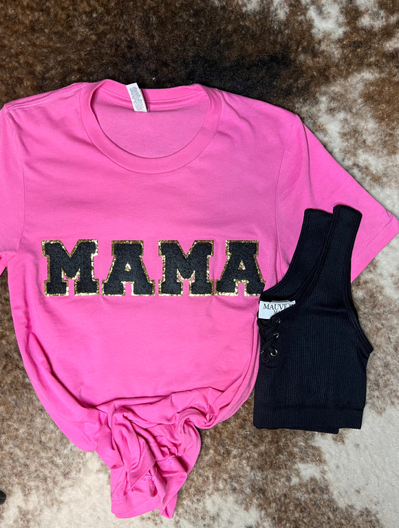 MAMA Black (Real) Patch Tee
