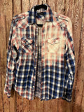 UPCYCLED BLEACH FLANNEL - M #310