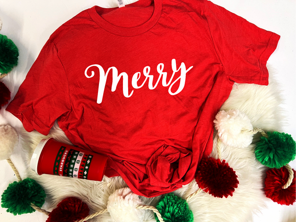 Basic Merry tee (adult & youth)