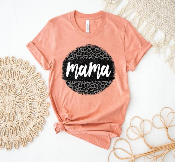 Mama Spring Leopard tee - Ships in 1-2 weeks- excluded from discounts