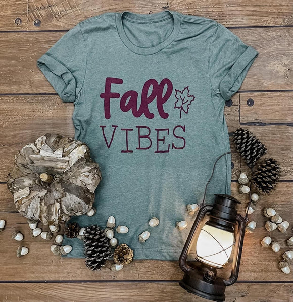 Fall Vibes Tee- M ONLY