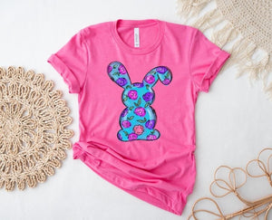 Spring Bunny Floral tee - In Stock
