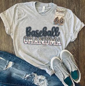 Baseball Grandma Tee - Ships in 1-2 weeks- excluded from discounts