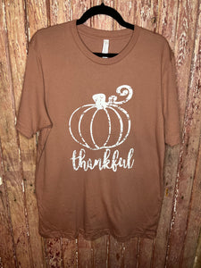 Thankful Pumpkin Tee- L ONLY