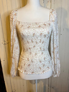 Cupcakes & Cashmere Ruched Top- S