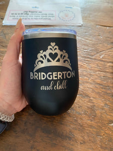 Bridgerton Insulated Wine Tumbler w/ Lid