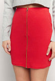 Game Day Zipper Skirt- Red