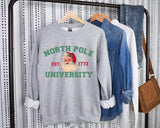 North Pole University Sweatshirt- in stock now